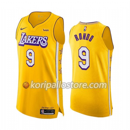 Los Angeles Lakers Rajon Rondo 9 Nike 2019-2020 City Edition Miesten Pelipaidat Swingman 